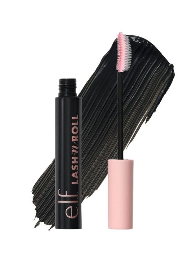 إلف ماسكارا إي.إل.إف. لاش آند رول® لتجعيد ورفع الرموش - أسود | ماسكارا ميجا كيرل آند ليفت مع فرشاة سيليكون منحنية مزدوجة الجوانب، مقاومة للتلطخ، نباتية وخالية من القسوة - Image 1